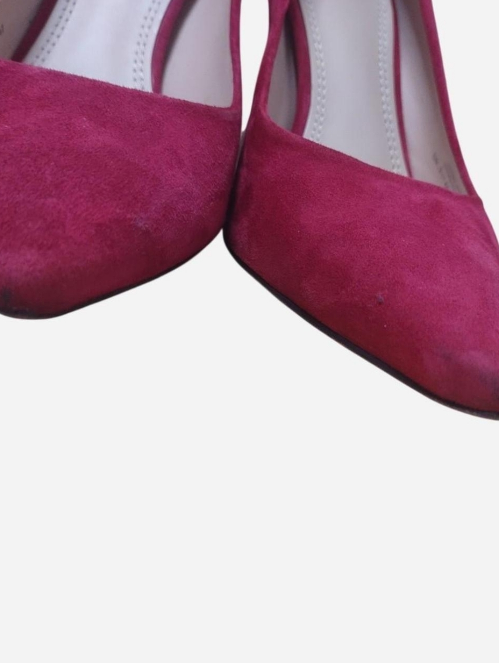 Tory Burch Red Suede Pointed-Toe Pump Classic High Heels Size 7M - Picture 12 of 14